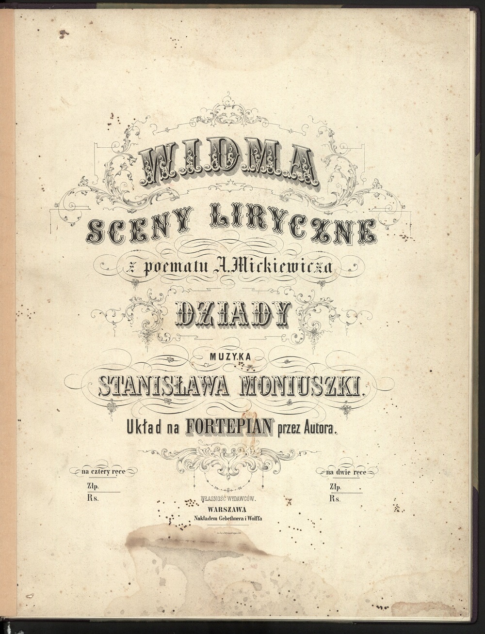 Widma Moniuszki - cover