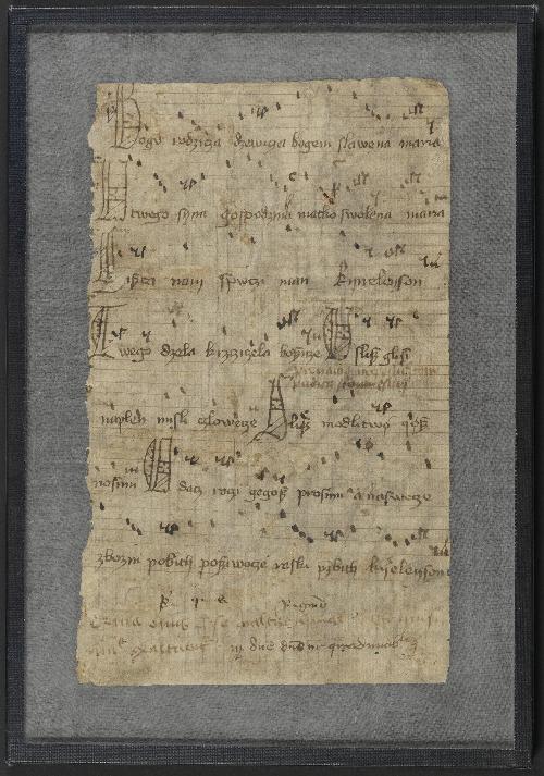 Bogurodzica - Mother of God - a manuscript