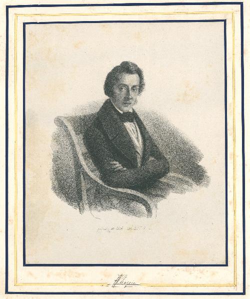 Chopin - portrait by Maria Wodzińska; source: Polona.pl