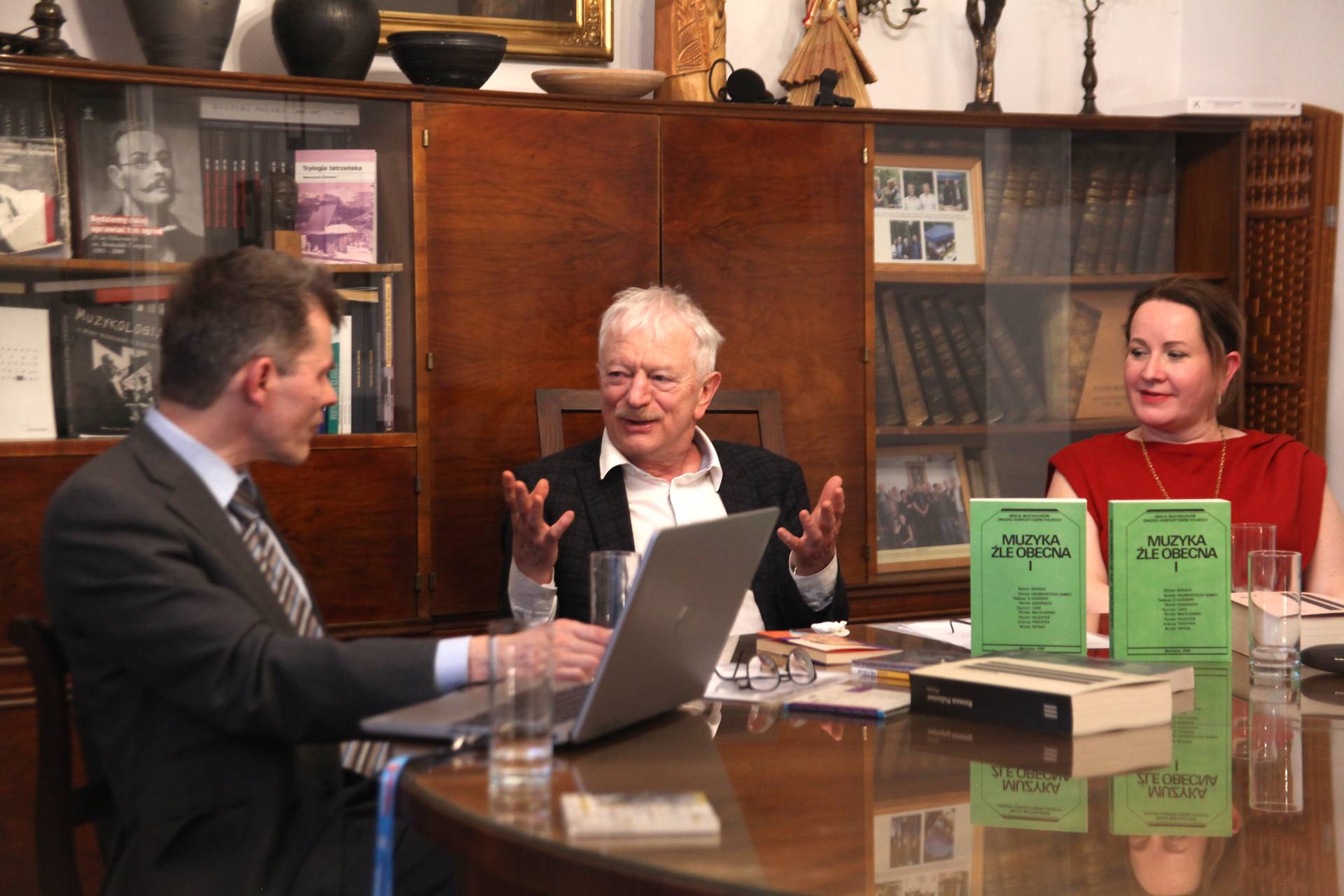 A photo: Mieczysław Kominek with Lech Dzierżanowski and Beata Bolesławska-Lewandowska; photo by. Maciej Borowski